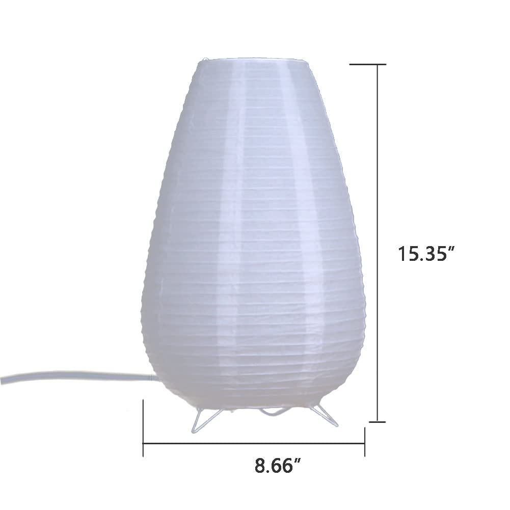 Yy Yearchy Table Lamp Paper Lamp Able Lamp Standing Lamps With Rice Paper Shade For Bedroom Livingroom(Long Type)