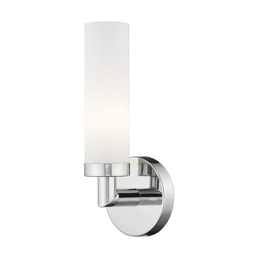 Livex Lighting 10103-05 Aero 1-Light Wall Sconce, Chrome