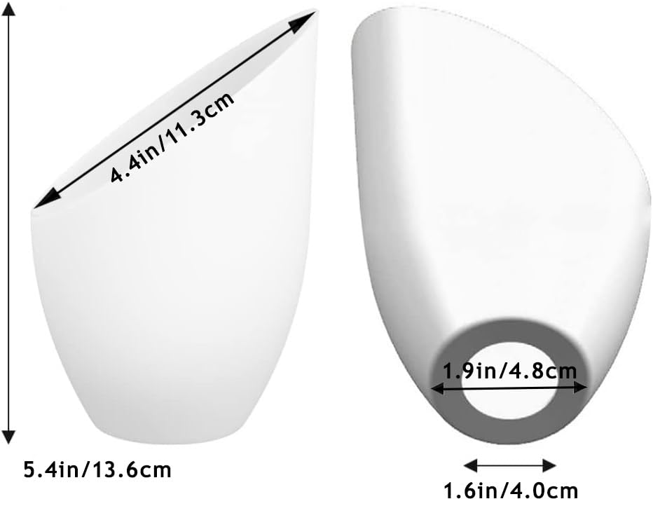 Vaguelly 5 Pieces White Frosted Lampshade Fixtures Replacement Shades For Floor Light Lamp Horseshoe Lamp Shade Multi- Head Stan