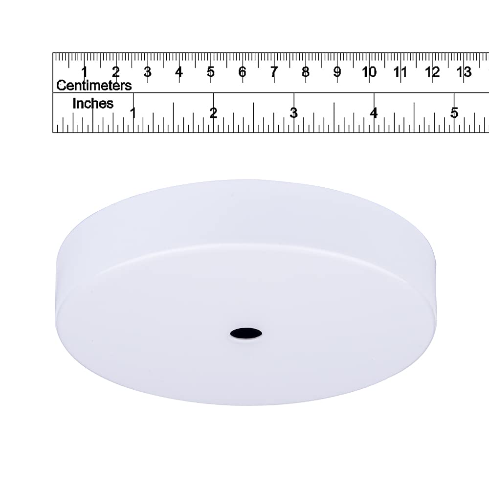 Arturesthome 4.7'' White Ceiling Plate Light Kit Rewind Single Hole With Hardware,Ceiling Canopy For Pendant Lighting Or Chandel