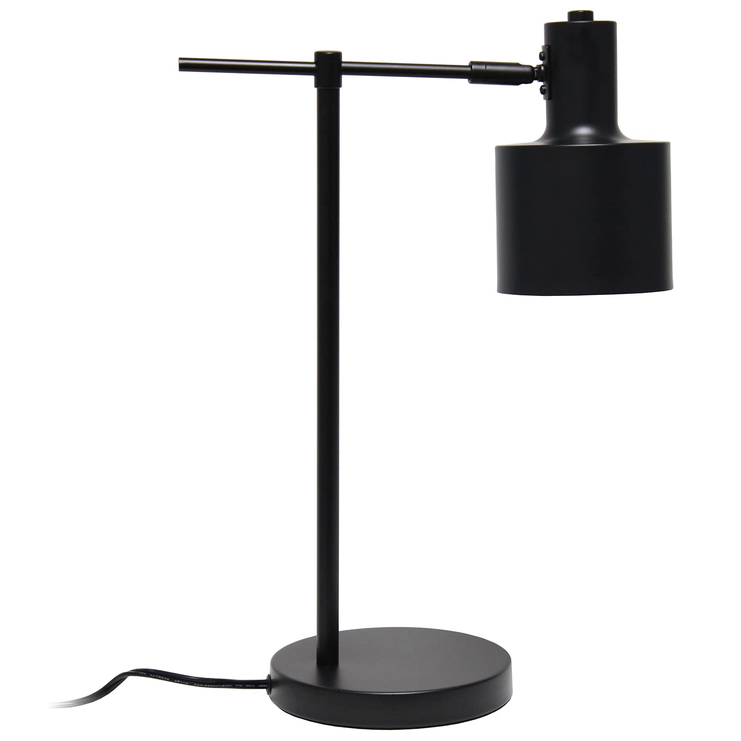 LALIA HOME Mid Century Modern Table Lamp, Iron, Black, Model LHT-4001