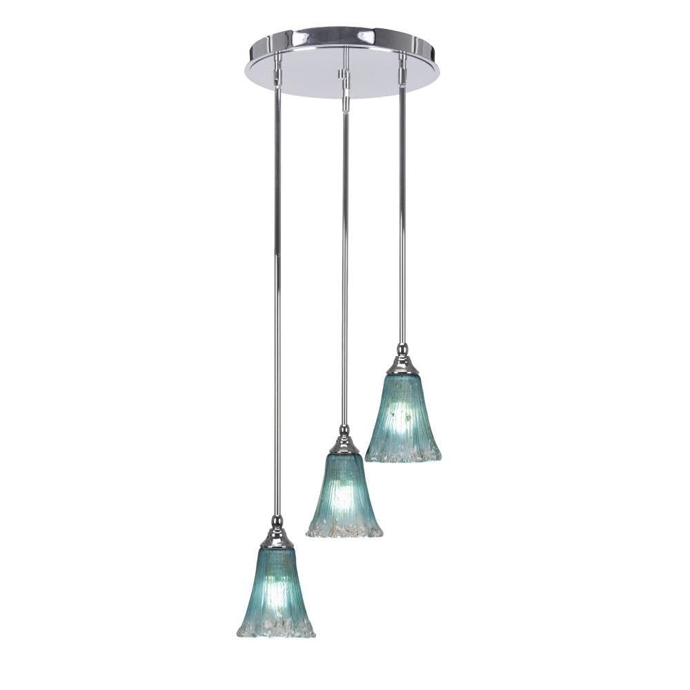 Empire 3 Light Cluster Pendalier in Chrome (2143-CH-725)