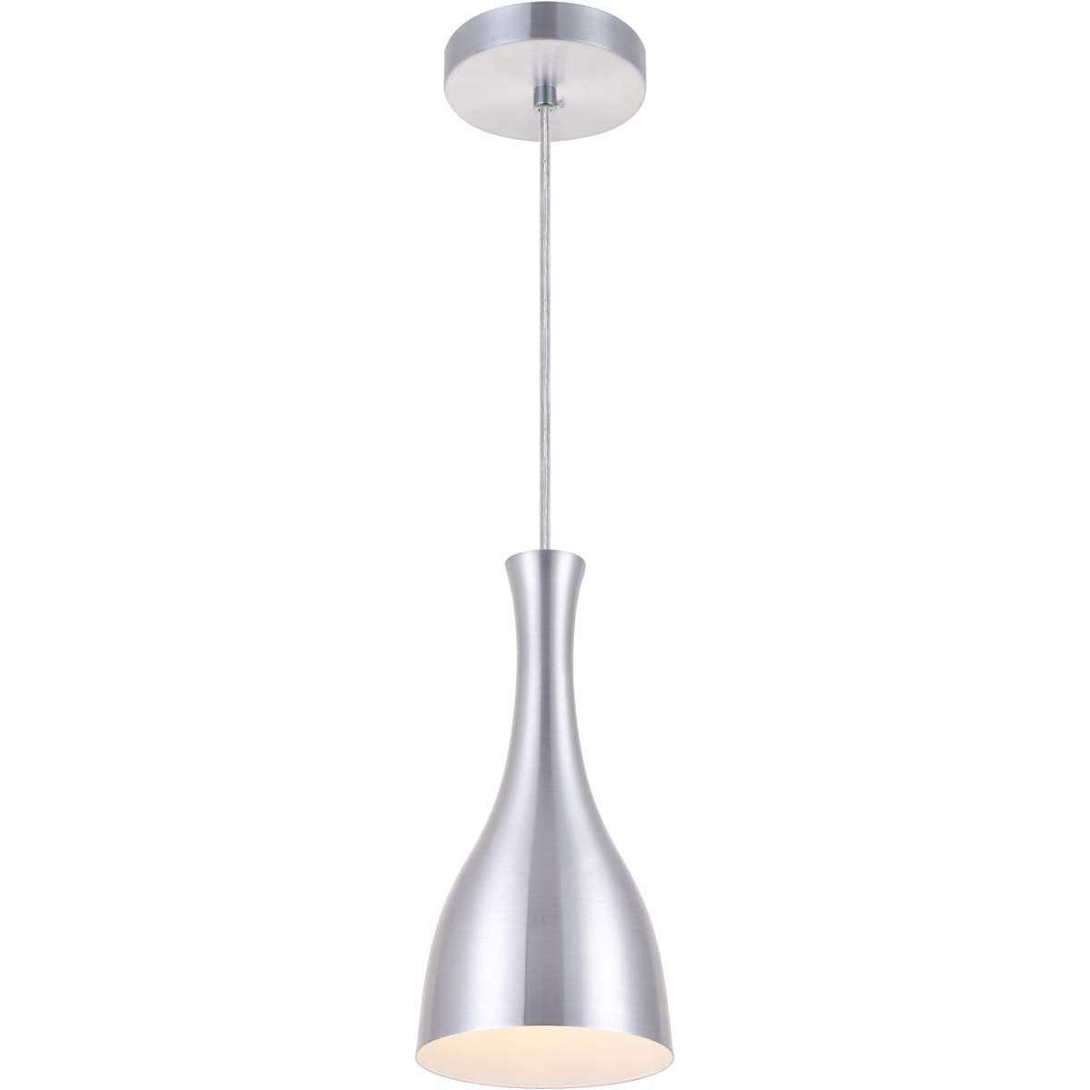 Living District Aiken 1-Light Modern Aluminum Pendant In Burnished Nickel
