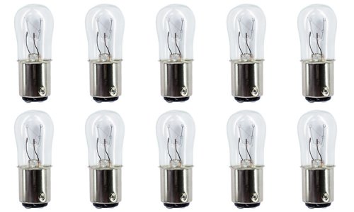 CEC Industries #10S-6 DC Bulbs, 250V, 10W, BA15d Base, S-6 Shape, Box of 10