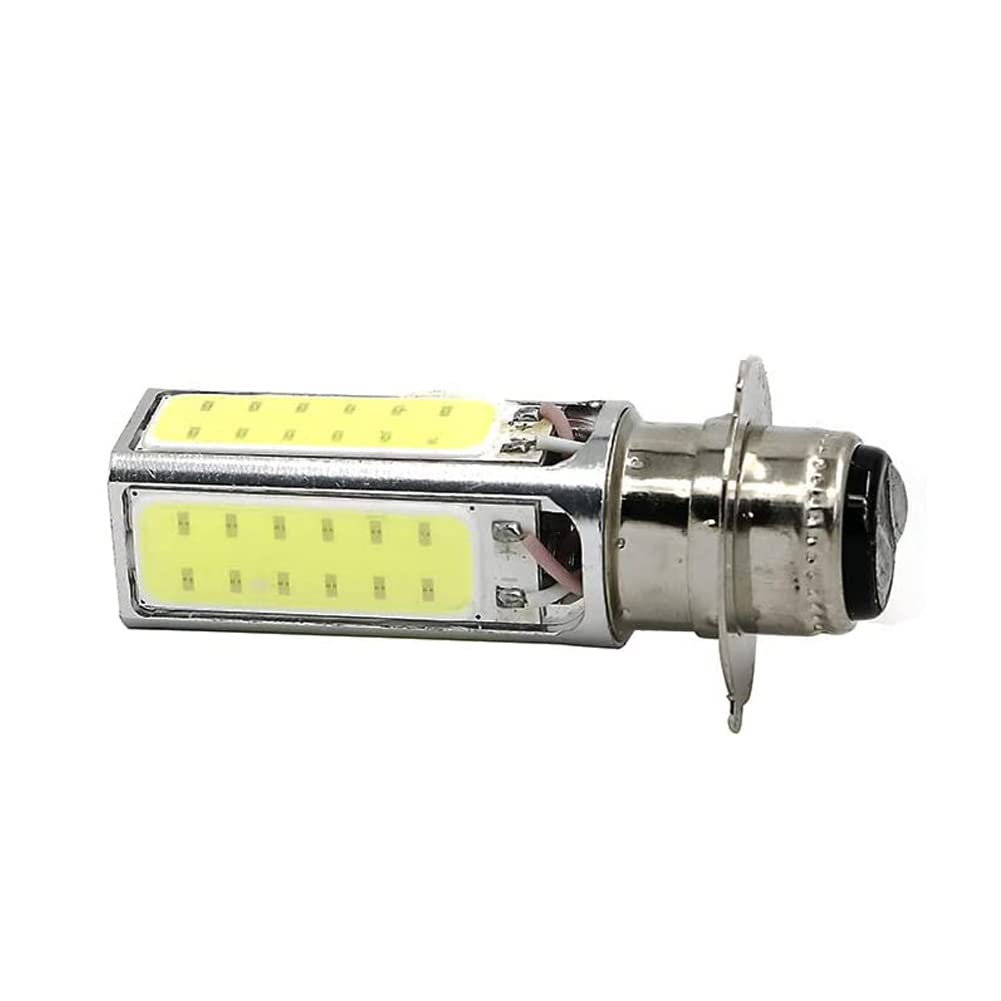 AUTOVIC COB Light Bulb 6000K, Model Cos-M03-PJ-12V, White Aluminum, Compatible with Honda ATC & TRX Models