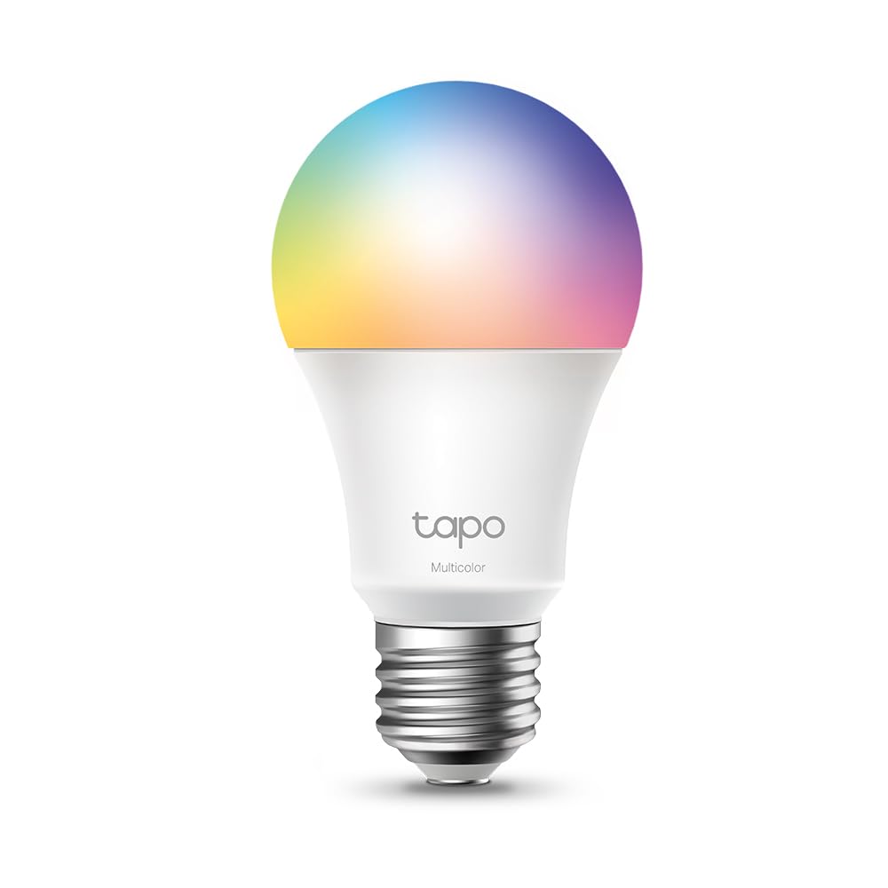 Tapo Tp-Link Smart Light Bulbs, 16M Colors Rgbw, Dimmable, Alexa Frustration-Free Setup, A19, 60W Equivalent, 800Lm Cri>90, 2.4G