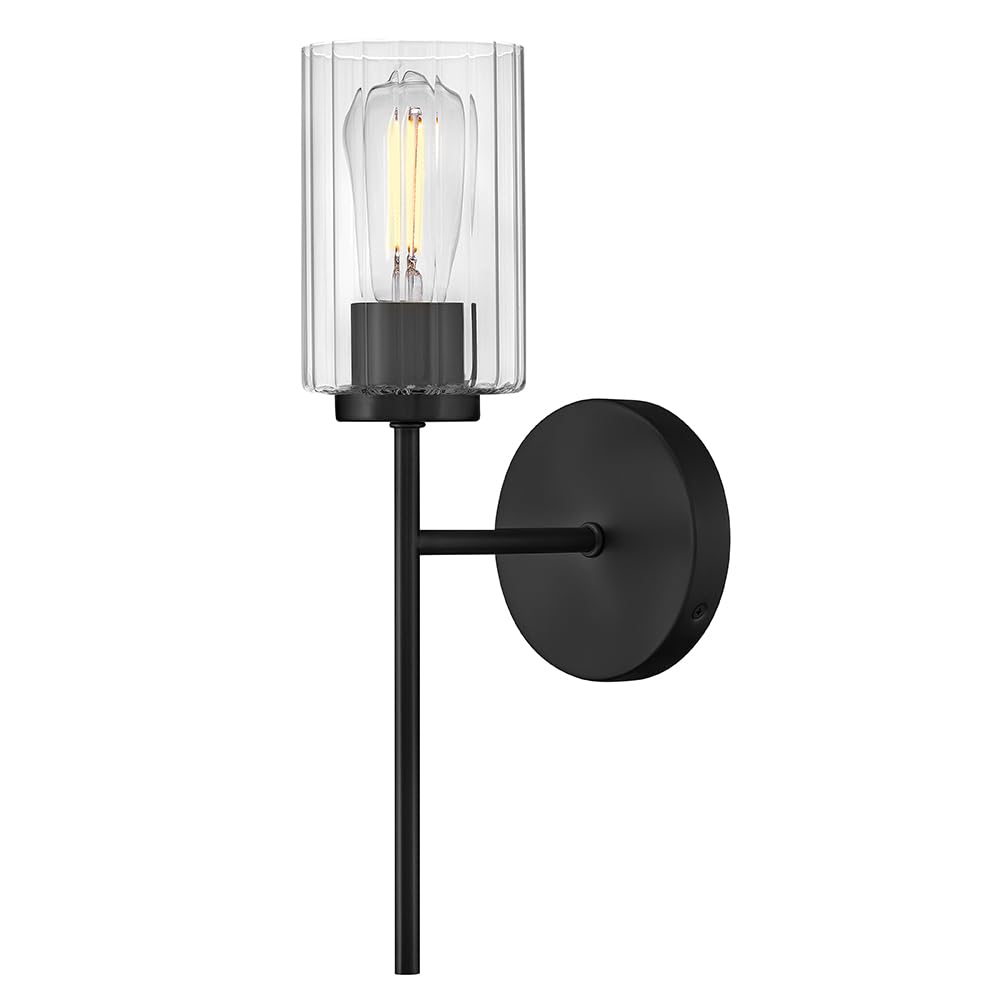 Lark Leta Medium Single Light Sconce, Black