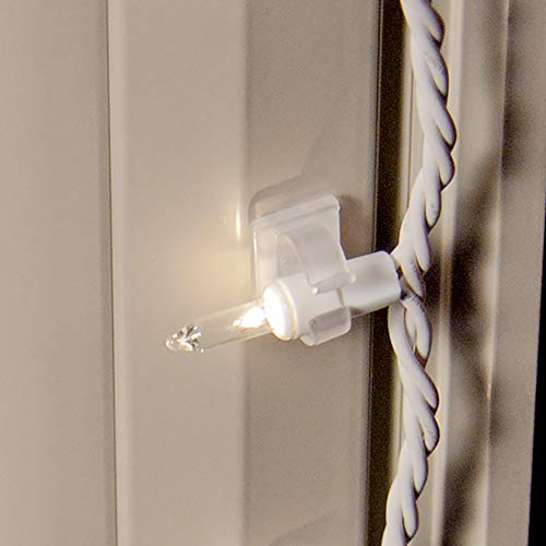 Adams Mini Light Adhesive Clips, Clear - Commercial Christmas Hardware, One Size, Plastic