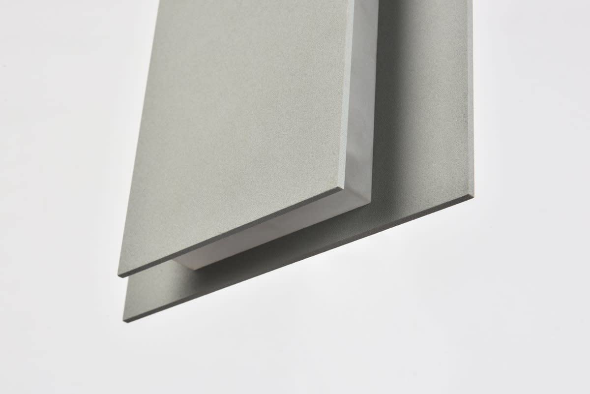 Living District Raine 1-Light 7 Aluminum LED Wall Sconce - Silver