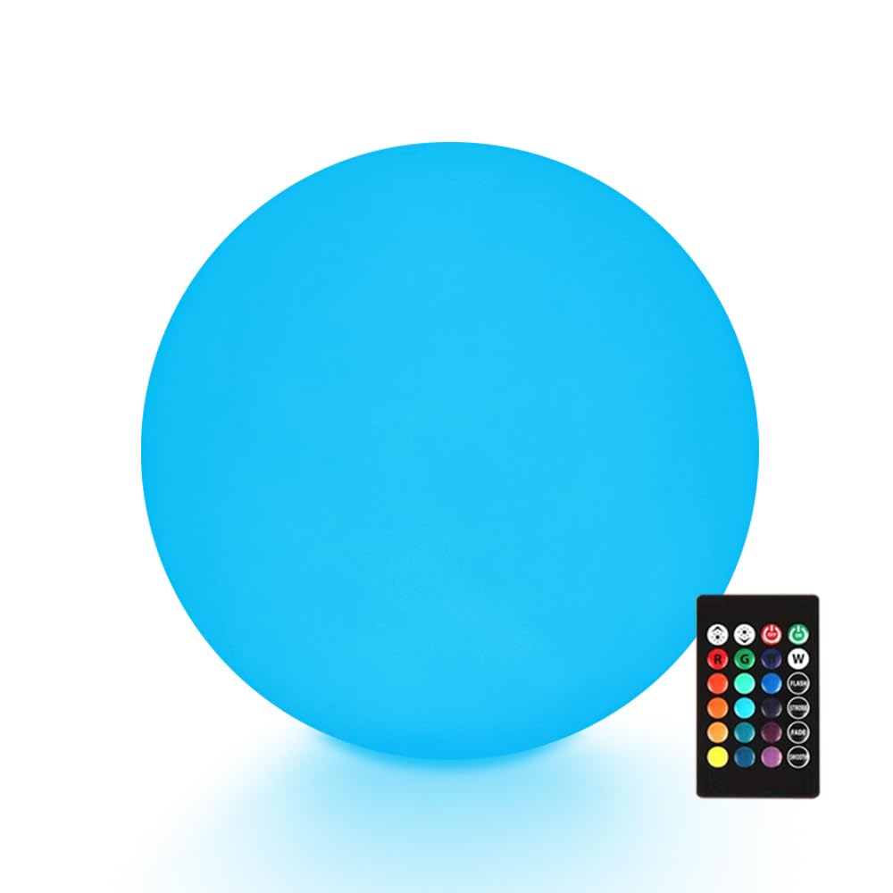 COPU 10-Inch LED Ball Light, Rechargeable RGB Color Changing, Waterproof Mood Lamp for Indoor/Outdoor, Model COPU