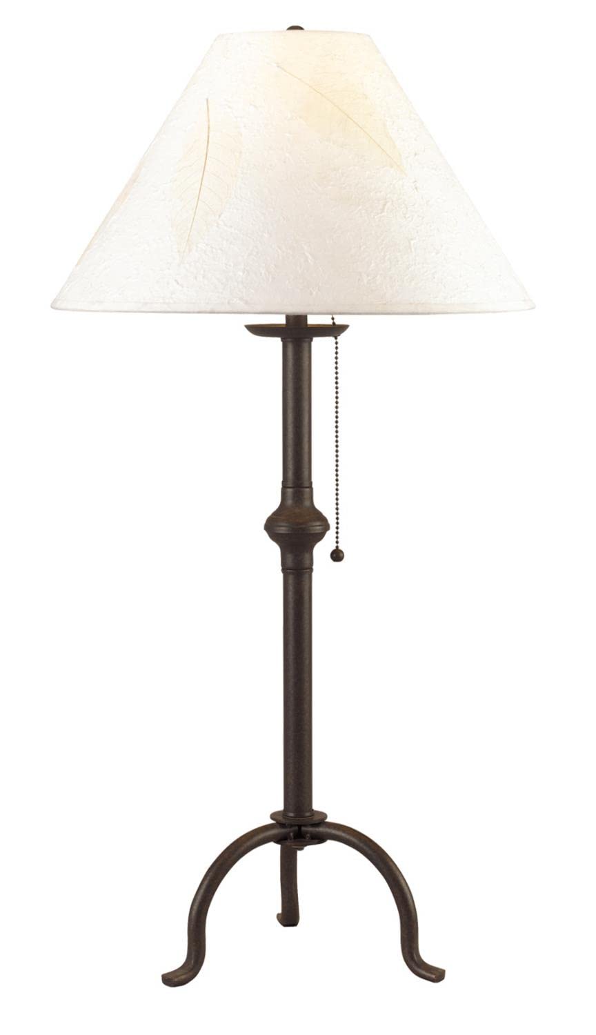 Cal Lighting Bo-903Tb Table Lamp With Beige Fabric Shades 32&quot; X 10&quot; X 32&quot;, Dark Bronze Finish