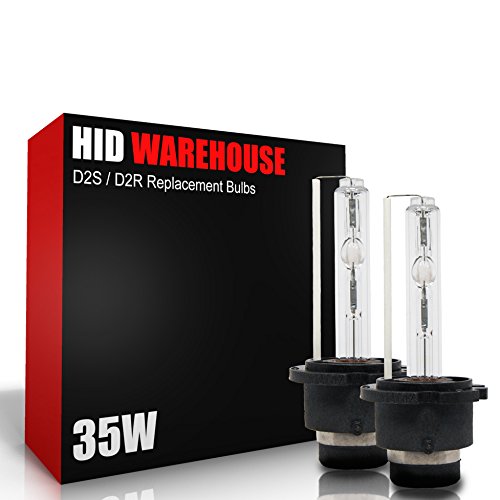 HID-Warehouse HID Xenon Replacement Bulbs - D2S/D2R/D2C - 6000K Light Blue - 1 Pair