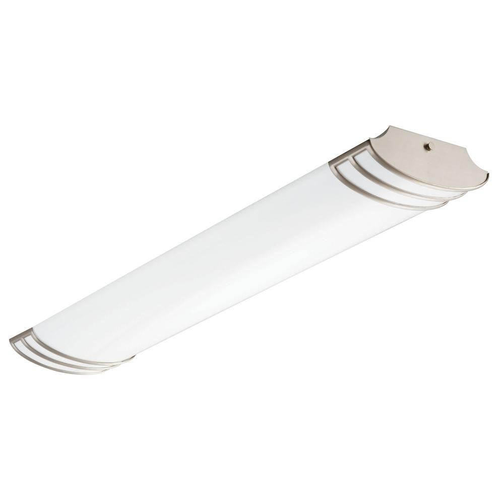 Lithonia Lighting FMLFUTL 48in Futra Linear Light 2180 Lumens 25W 4000K Brushed Nickel Wet Listed