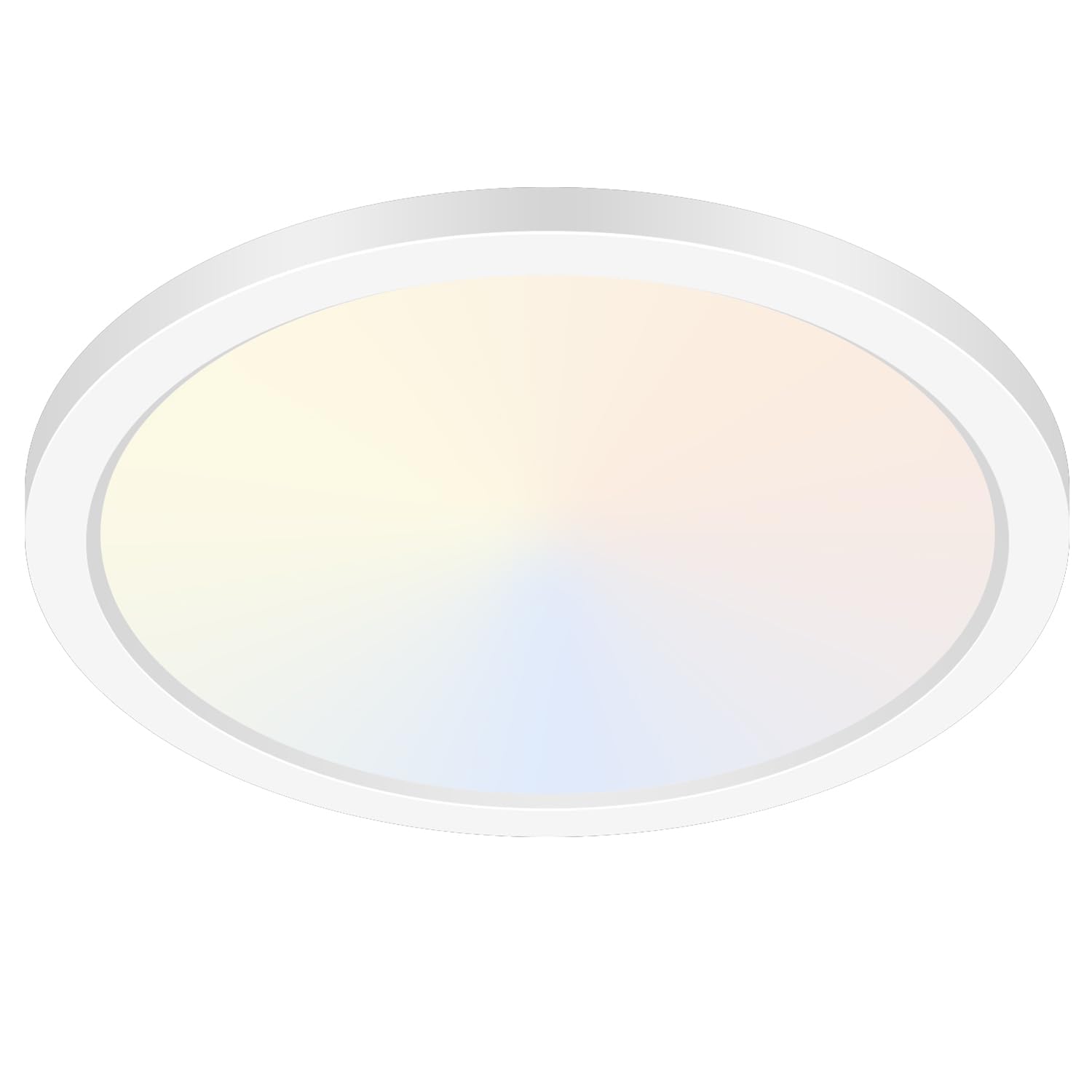 hepside 12Inch LED Flush Mount Ceiling Light Fixture 5CCT 24W 2800LM Closet Light Fixture Small Round Slim Surface Ceiling Lamp for Hallway Bathroom Bedroom Kitchen Interior
