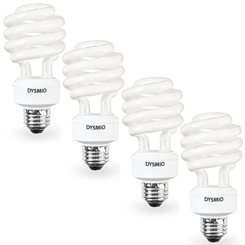 Dysmio Lighting - 13 Watt Mini-Twist Cfl Light Bulb 2700K Warm White E26 (Medium) Base - 4 Pack