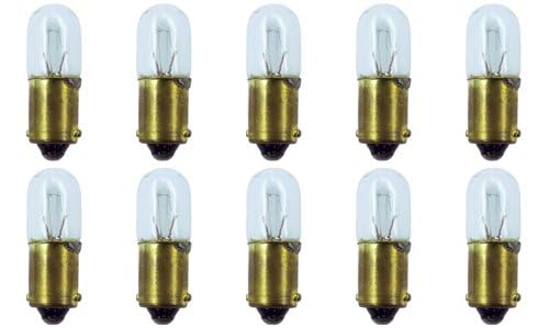 CEC Industries 1828 T-3.25 Bulbs, 37.5V, 1.875W, BA9s Base, Box of 10