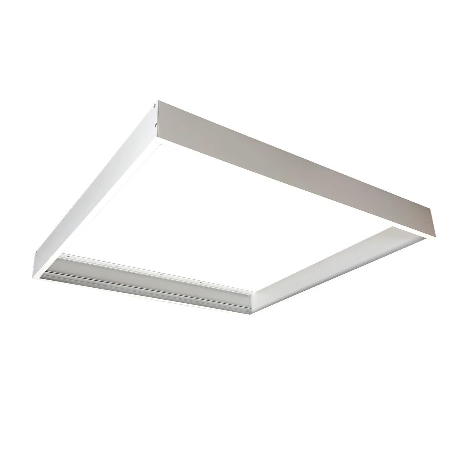 Nora Lighting Slide-in Frame for Surface Mounting Edge-Lit & Back-Lit Panels, 2 x 2 in., White