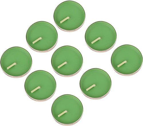 Ein Sof Unscented Tea Lights Candles | Green Paraffin Wax Tealight Candle Perfect for Home Decor | Long Lasting | 2 to 3 Hours B
