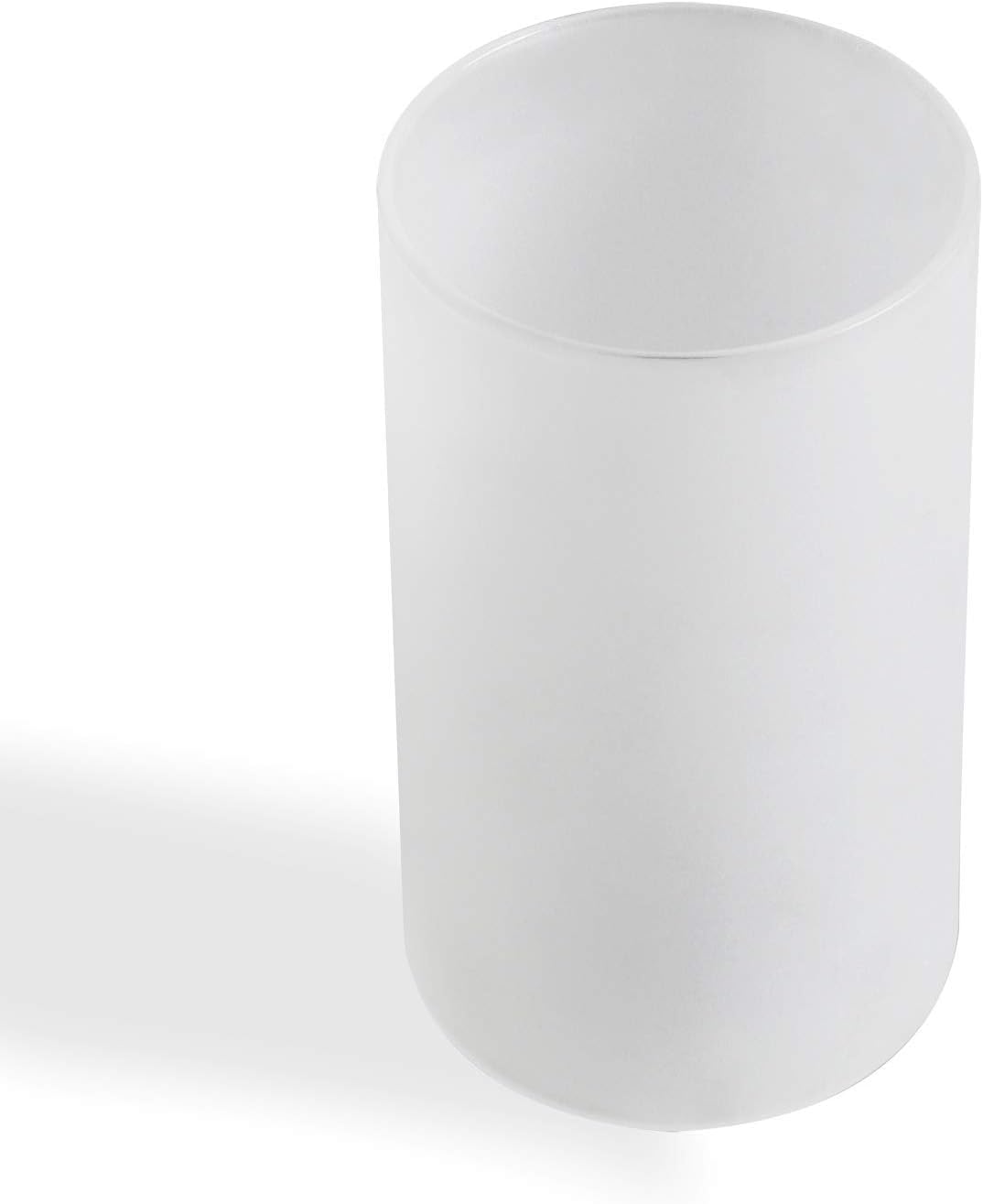 Eumyviv Clear Frosted Glass Lamp Shade, Accessory Glass Fixture Replacement Globe Or Lampshade With 1-5/8-Inch Fitter Opening (A