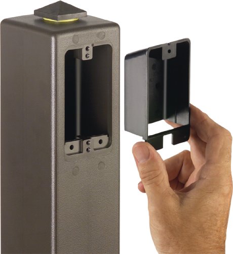 Arlington Industries Gp19W-1 Gard-N-Post Outdoor Landscape Lighting Garden Post, 19-Inch, White