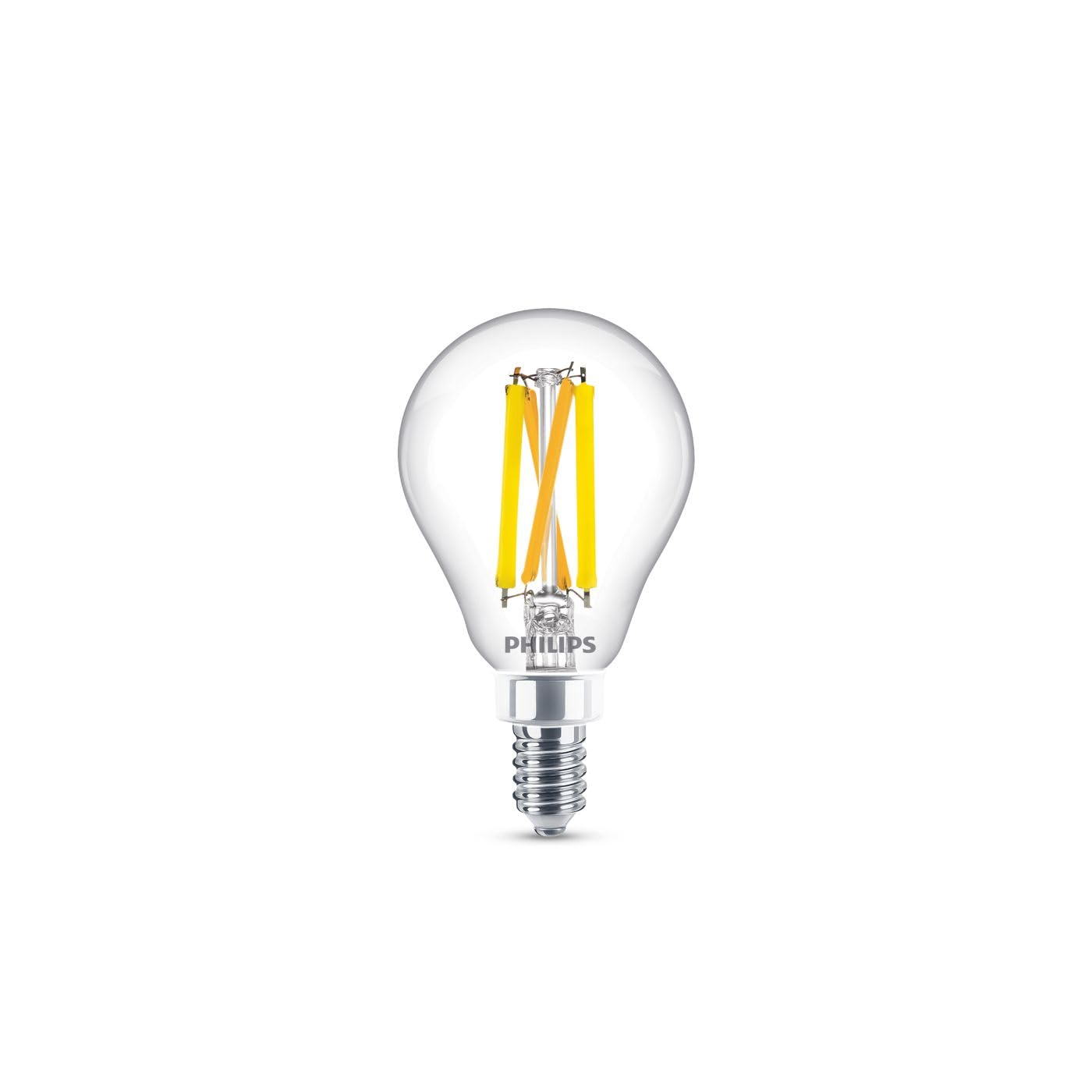 Philips LED A15 Dimmable Light Bulbs - 60W, Soft White 2200-2700K, 750 Lumen, E26 Base, 2 Pack, Glass