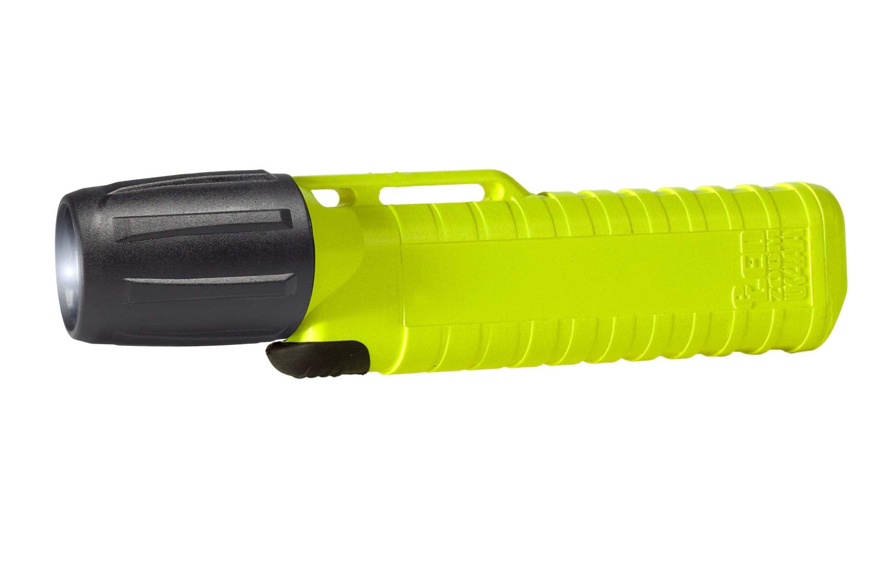 Underwater Kinetics 4AA eLED Zoom Flashlight, Safety Yellow, 6.7 in, Synthetic, Model UK14506-BRK