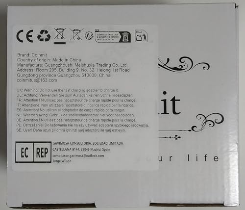 Coinmit Led Bottle Lamp 2 Pack - 5500Mah Portable Cordless Light, Ip54 Waterproof, Black, Model Ht013