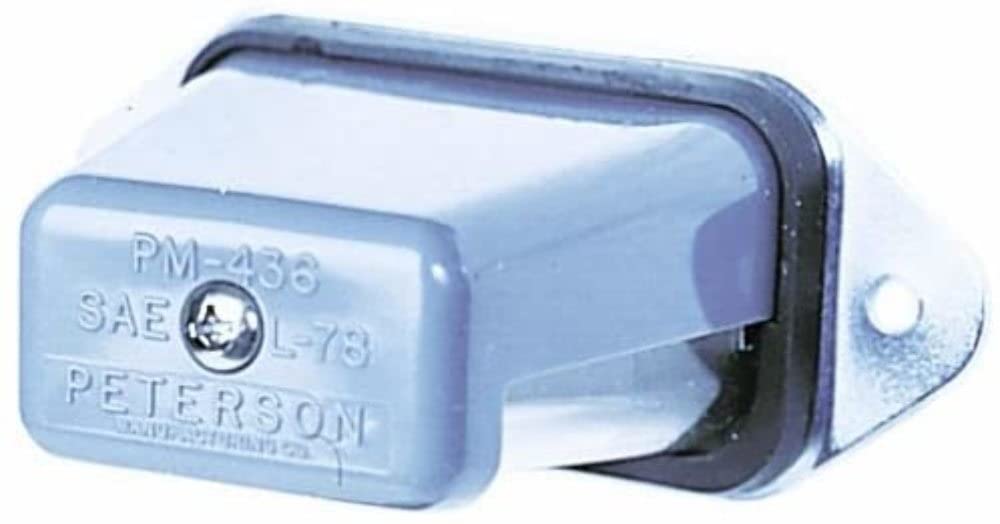 Peterson Mfg M436 Incandescent License Light, Oblong