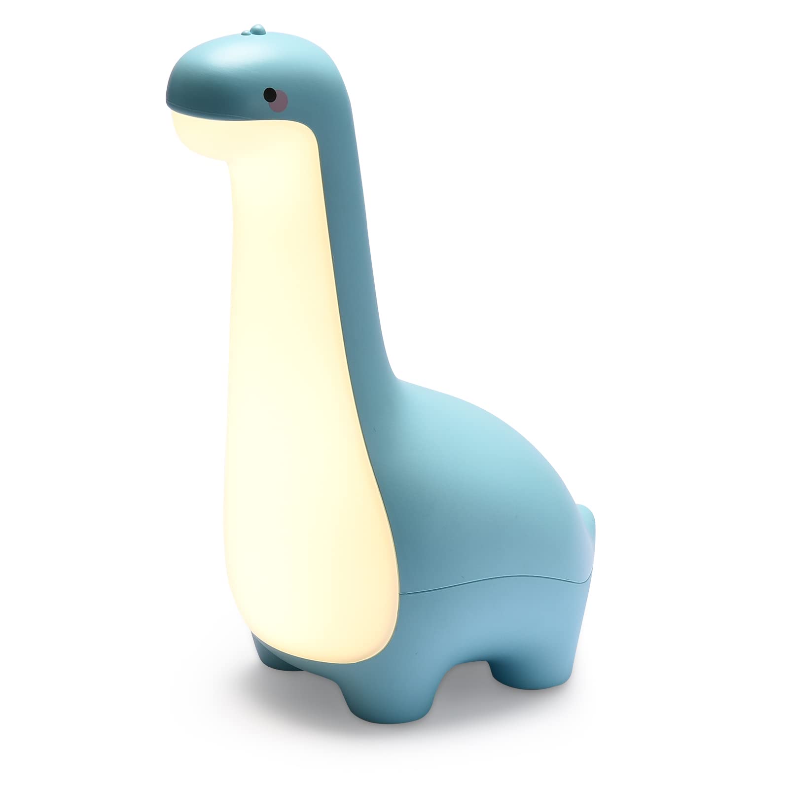 ligitive Dinosaur Night Light for Kids, Rechargeable Small Blue Bedside Lamp, DNL Model, Animal Shape Nursery Decor