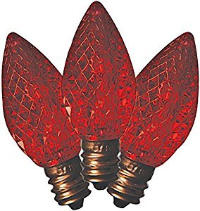 ACE TRADING - HOLIDAY BRIGHT LIGHTS Led C7 SMD Bulb Red Bx25