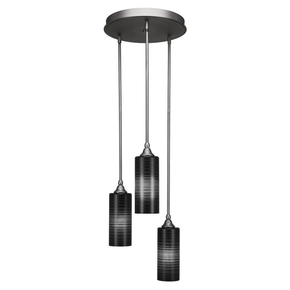 Empire 3 Light Cluster Pendalier In Brushed Nickel (2143-Bn-4099)