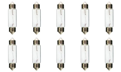 CEC Industries Bulbs, 24V, 10.08W, SV8.5-8 Base, T-3.25 Shape, Model SPOMHNK4528, Box of 