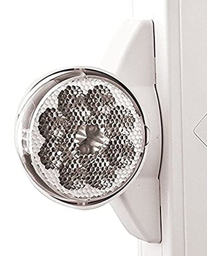 Lithonia Lighting Lhqm Led G M6 Led Exit And Emergency Light Combo 2-Head Fixture, Green Letters And Battery Backup