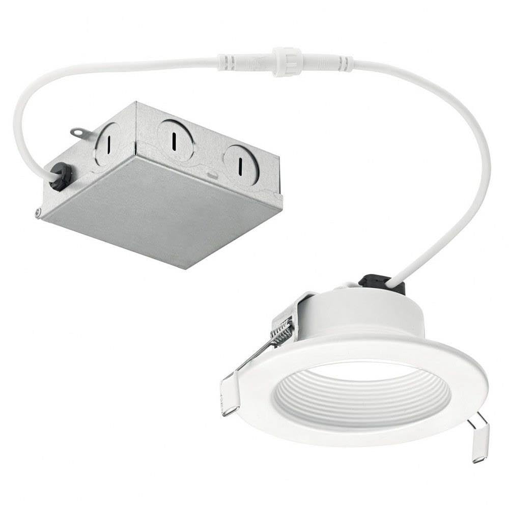 Kichler Direct-to-Ceiling 4 inch Round Recessed 27K LED Downlight in White