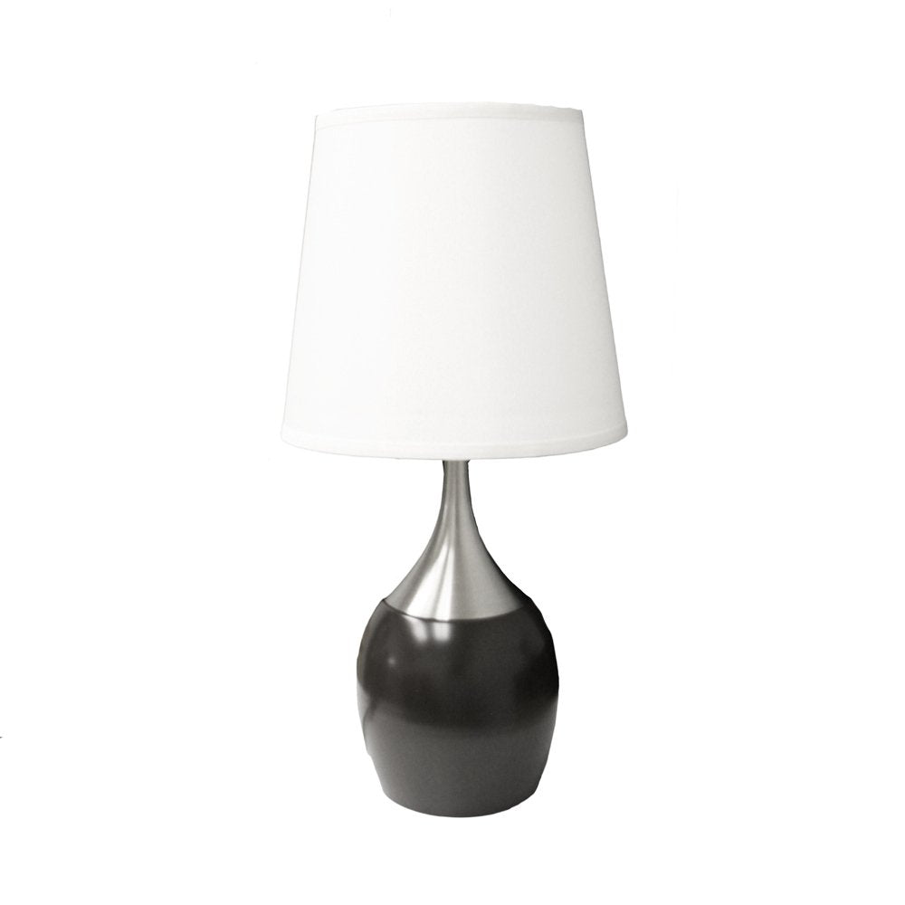 Ore International Touch-On Table Lamp, Black Metal, One Size, Modern Design