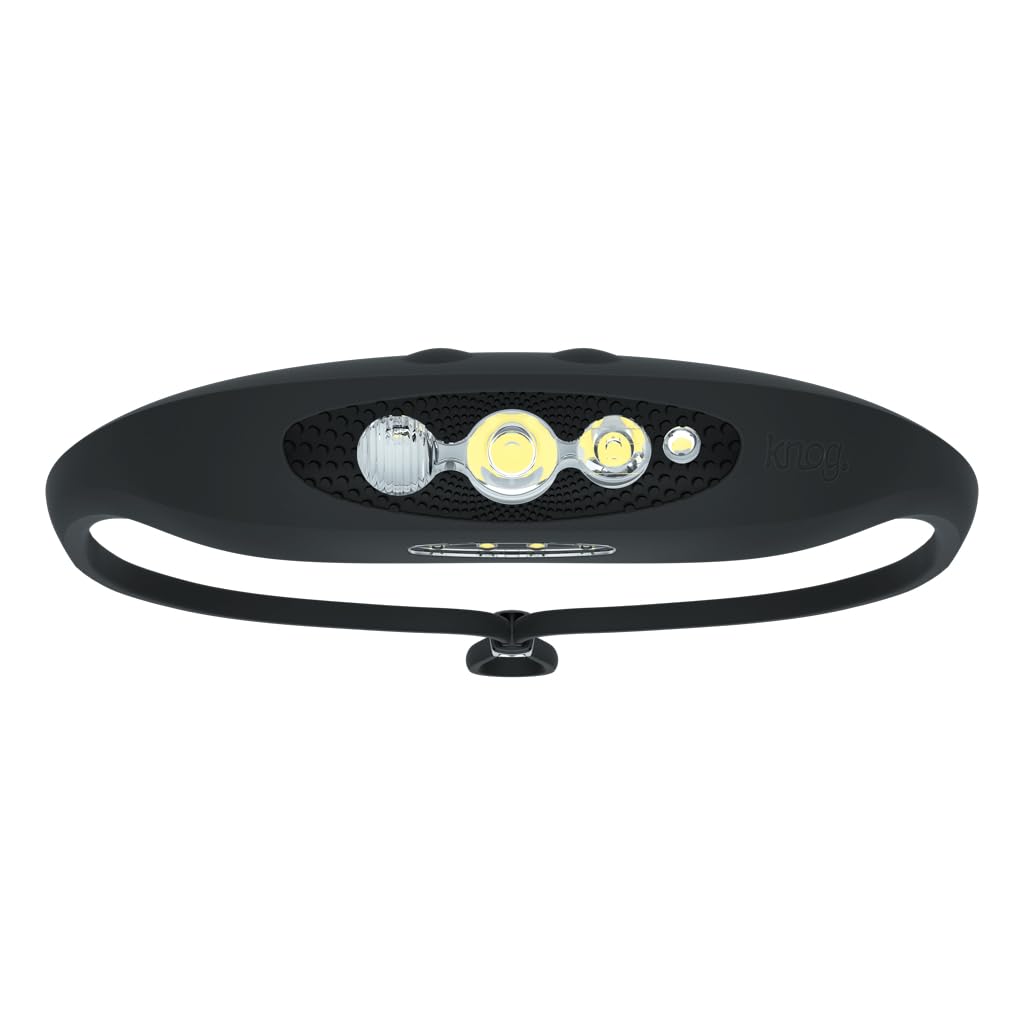 KNOG Bilby Rechargeable Headlamp 400 Lumen, 7 Modes, Waterproof, One Size, Black, Model 12400