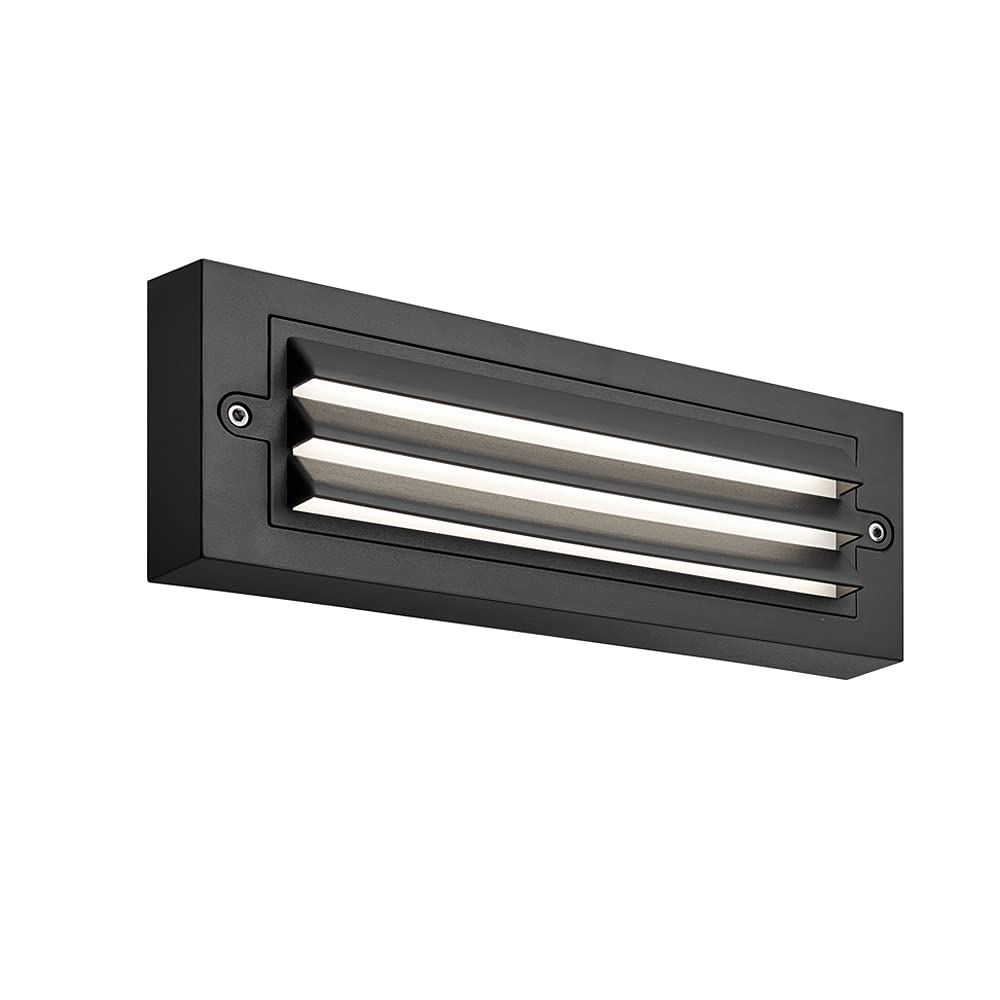 ZONK LED Stairway Lights, 120V Waterproof IP65, 6W, 4000K, 10.04 Inch, Black, Model 2551B, 1 Pack