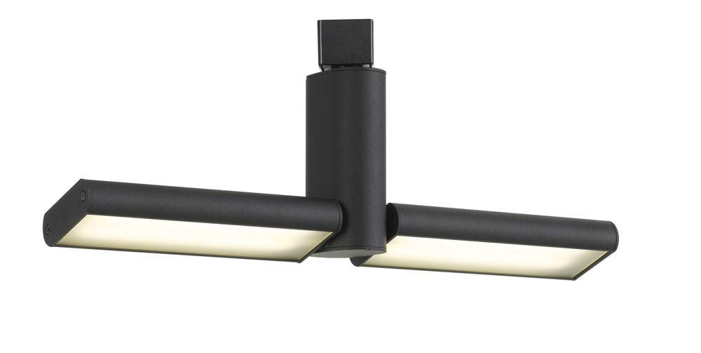 Cal Lighting HT-634-2-BK One Light Track Fixture from Led Track Collection 2.40 inches, Black, 6.75x2.40x15.40