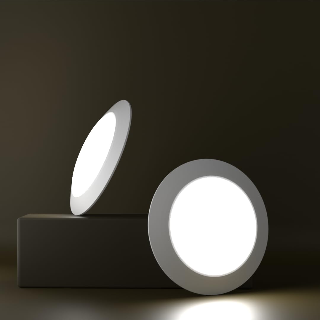 Lunabode Led 7.5 Inch Flush Mount Ceiling Light Fixture (6 Pack) - 16.5W, 1500Lm, 120V, 6000K Modern Kitchen Recessed Ceiling La