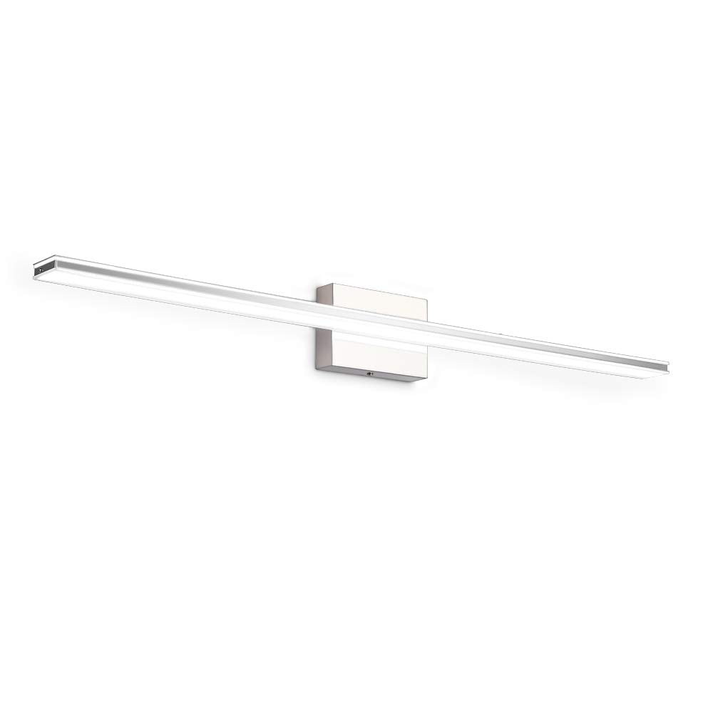 BRIVOLART Bathroom Vanity Light Bar, 28W LED, 40in Stainless Steel, Chrome Finish, Model 6420