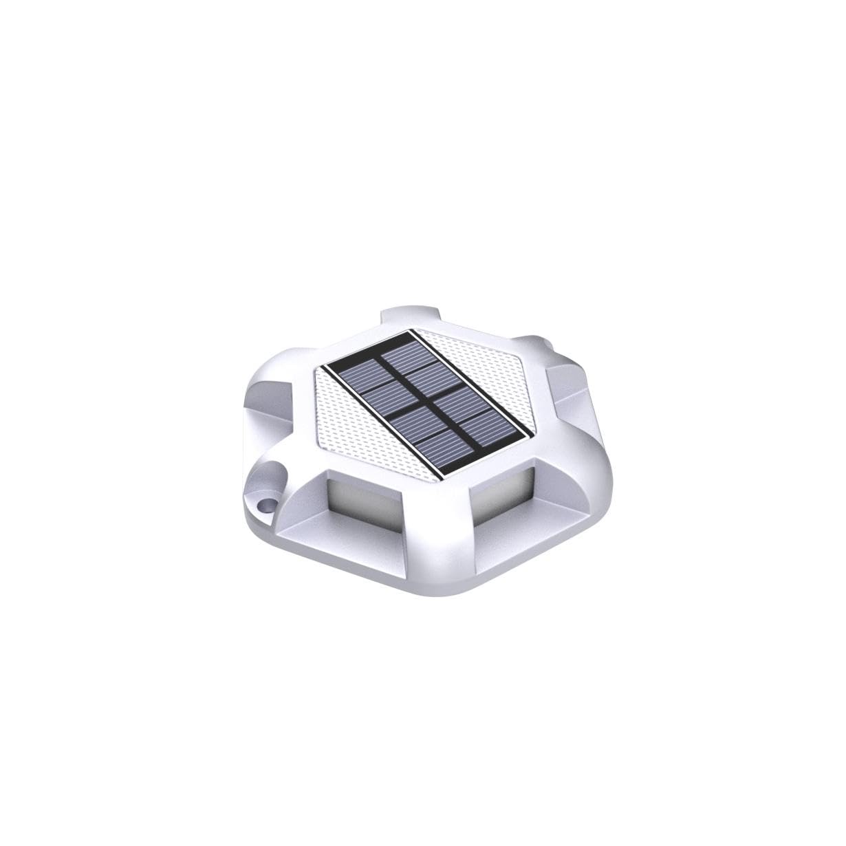 VOLISUN Solar Deck Lights, 12-Pack Waterproof LED Aluminum Dock Lighting, Warm White & White, Model B08LKB4PTN
