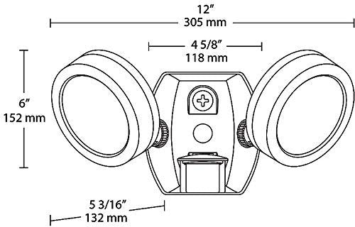 Rab Lighting Led Security Floodlight 26W - 2702 Lumens - 4000K Color - 60,000 Hrs Lifespan - 180 Motion Sensor - Wet Location Ra