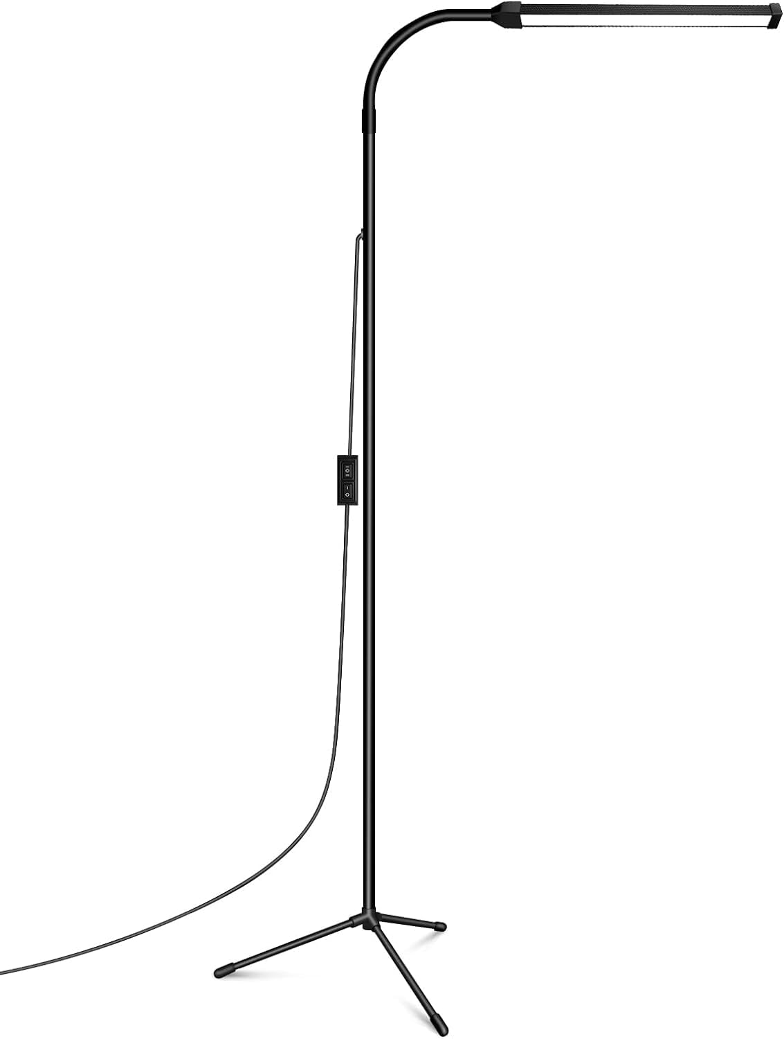Ebest Led Floor Lamp For Eyelash Extensions Craft Task Lamps Floor Standing Light Adjustable Gooseneck Dimmable Lash Light Led L