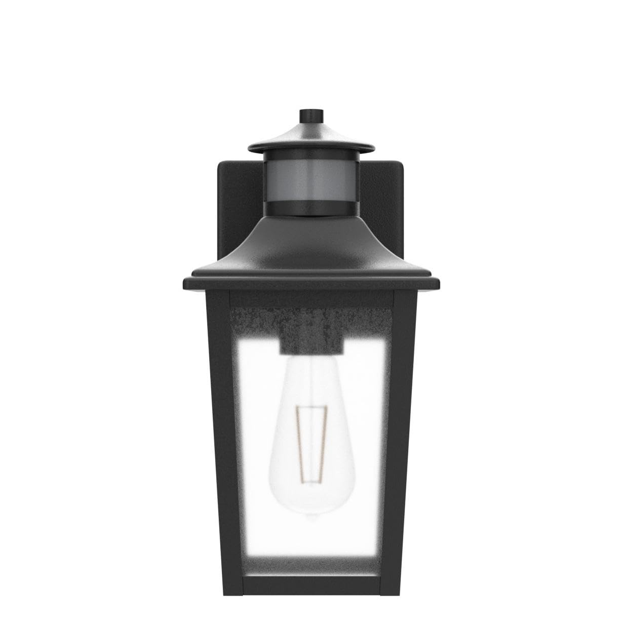 Filiyano Motion Sensor Outdoor Wall Light - Black Led Waterproof Porch Light For Patio, Garage