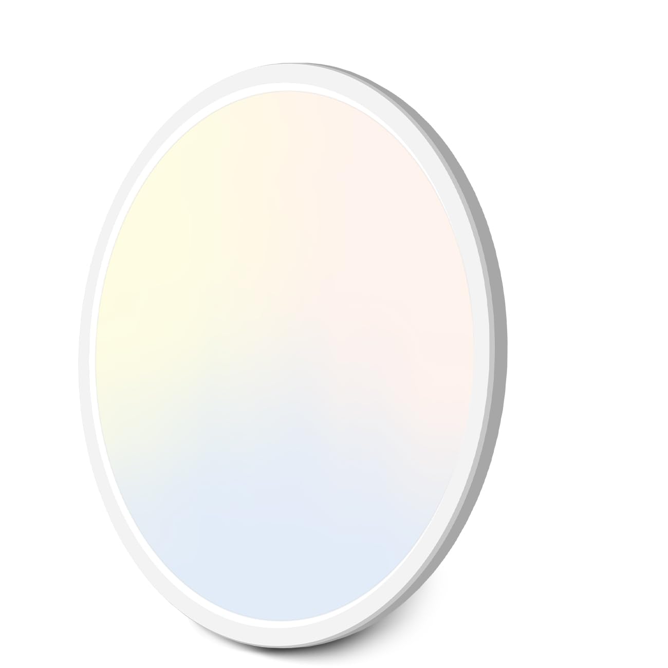 zemty LED Ceiling Light Flush Mount, 36W 4200lm, 16.5in, Selectable 3000K/4500K/6000K, White, Model CL