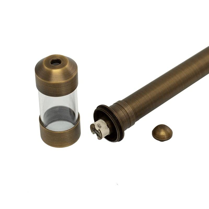 Volt Max Spread 12V Solid Copper Path Light (25'' Tall, 9'' Shade) With 3W 2700K Warm White G4 Led Bulb For Low Voltage Landscap