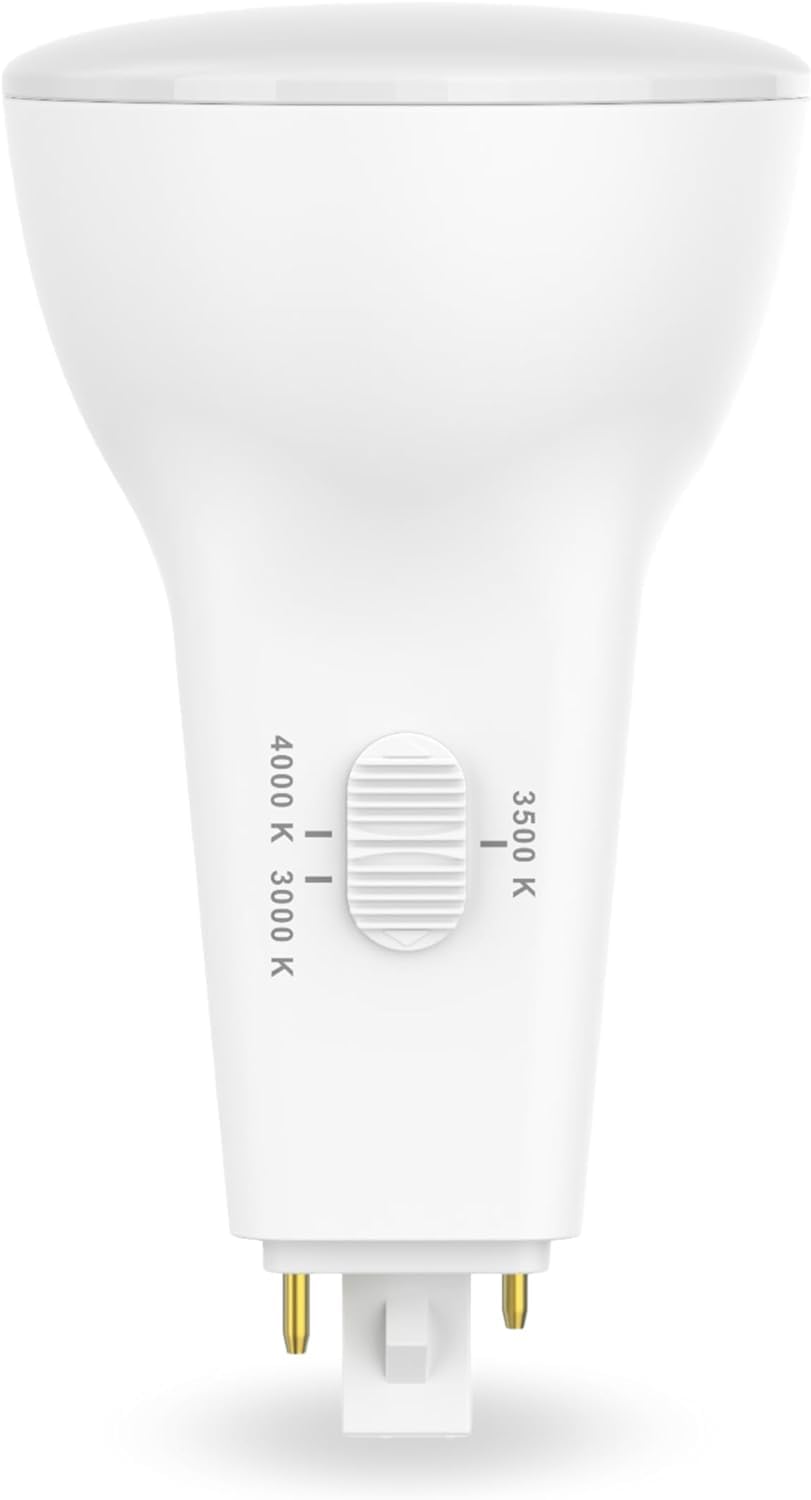 Sleeklighting | 10W-26W Eq Pl Vertical Led Bulb, 2 Pins Diagonal,G24D, 1000Lm, 3 Cct Selectable (3000K/3500K/4000K), 50,000 Hour