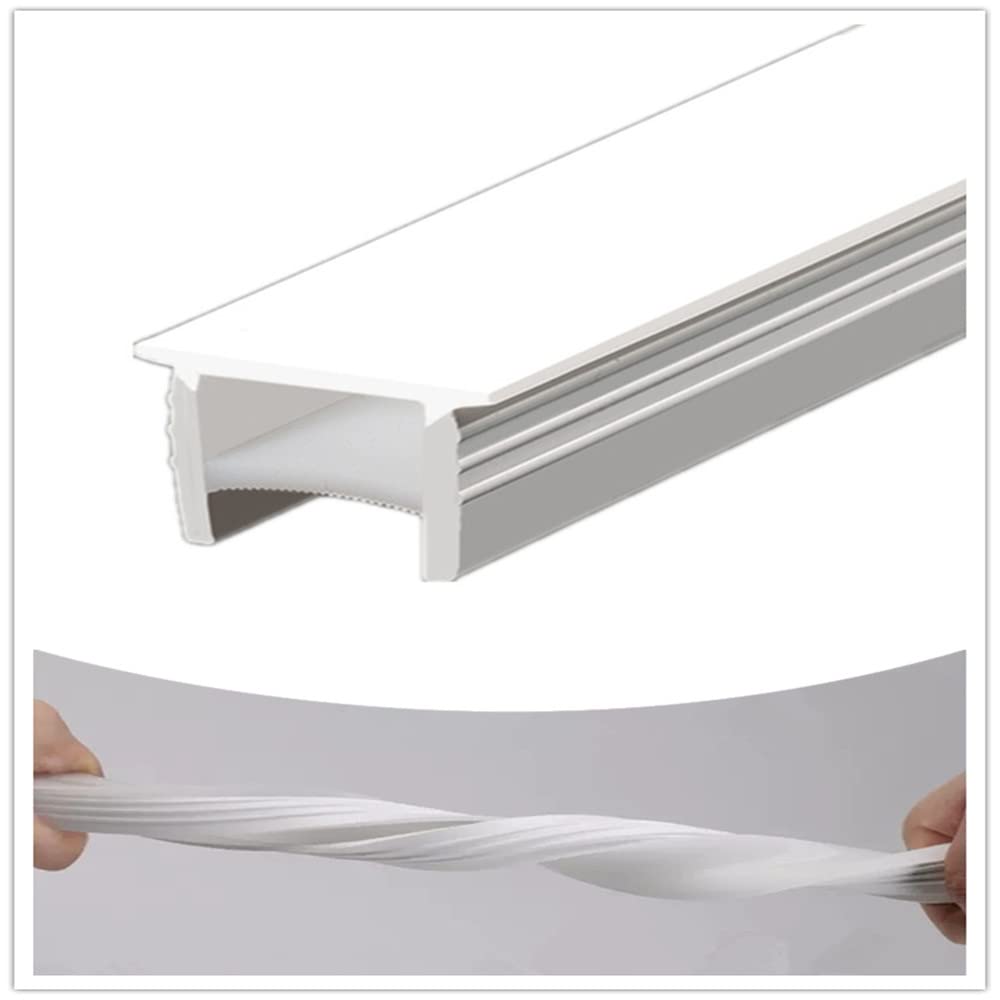 KSDLMPA 32.8FT/10M Silicone LED Channel System, Aluminum Profile Substitutes 16x16mm DIY LED Neon Rope Light IP67 Waterproof for