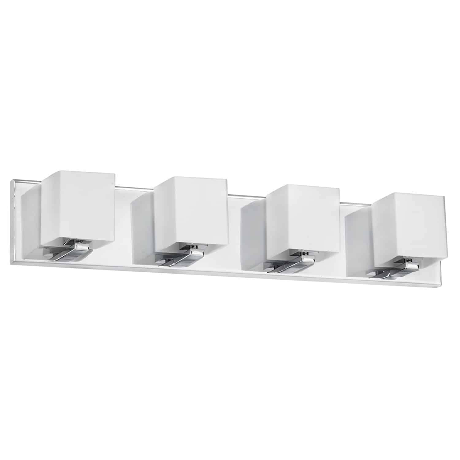 Dainolite 4LT Vanity Fixture, Chrome, Metal, Model V1230-4W-PC