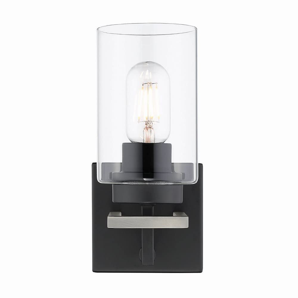 Golden Lighting Tribeca Bath Fixture, Alloy Steel, Matte Black, Model 6070-BA1 BLK-BLK